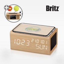 브리츠 BZ-E3BT 무선충전 블루투스스피커 무소음 디지털 LED 알람 탁상시계