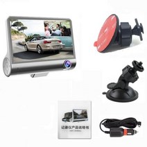 블랙박스가성비 룸미러 2채널 4채널 홈쇼핑 사이드 블랙박스 dash 카메라 v10e0 car dvrs 4 inch car camera fhd 1080p auto recorder, 2 렌즈, 32g