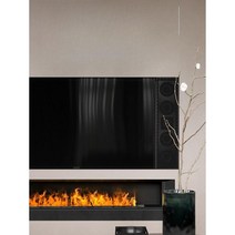 투썸벽난로 불멍 무드등 불타는무드등 벽난로 페이크벽난로 맞춤형 3d 분무 장식 유럽과 미국 빌라 시뮬레이션 불꽃 코어 전자 임베디드 홈 라이트 럭셔리, LED 광원 + 초박형 패널 [수동] 1200MM