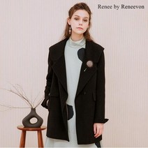 크레송 레니본 캐시미어 블렌디드 핸드메이드 코트 RBRTCT002-21DiBK