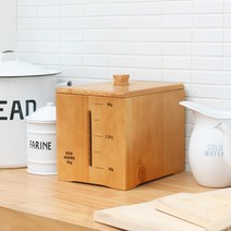 내츄럴 원목 쌀통 보관함 5Kg, 방개형 본상품선택