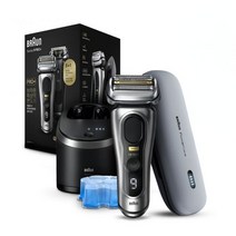 브라운 전기면도기 시리즈9 Pro Plus 색상선택 (+세척스테이션파워케이스), 9567cc_실버 [9F67]_9484PC(파워충전케이