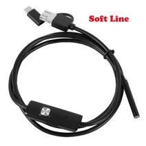 전자검사 누수탐지기 내시경카메라 배관 감지기 하수도 산업용 청음기 수분 청음봉6led, 씨엔, 5m, 소프트 케이블