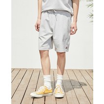 22SS [패딩턴] 그레이 페이스 와펜 져지 밴딩 반바지 HZPA2B753G2