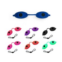 슈퍼써니 태닝 고글 클래식 레이저 눈가리개 LED 보호안대, 오렌지