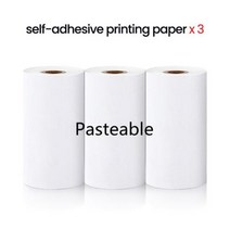 라벨 프린터 미니 휴대용 스티커 무선 감열식 자체 접착 안드로이드, 3 Roll Self-adhesive