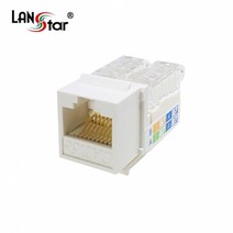 LANstar CAT.5E UTP Tooless 키스톤잭/LS-KT-5EU4N/8P8C/툴없이 제작 가능/568A(크로스)/568B(다이렉트)배열 모두가능/벽면 플레이트와 아울렛