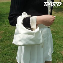 바로스포츠 골프미니백 손가방 여성골프파우치 버킷백 클러치 화이트 블랙, 미니 버킷백 화이트