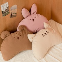 [하이주] 헬로 순면 애착 동물베개 유아 아기 어린이 베개(솜포함), 베개선택:하이베베