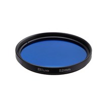 다채로운 색상 필터 캐논 니콘 소니 DSLR 카메라 용 전체 빨간색 노란색 녹색 파란색 49MM 52MM 55 58MM 62MM 67MM 72MM 77MM, 파란_77mm