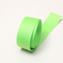 엔소엔 골지리본 골직 선물포장리본끈 10mm 롤, 골지32연두색 45M 1롤