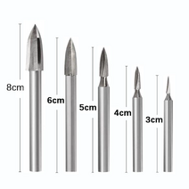 목공예 전동 조각도 전동드릴 조각칼 끌 그라인더 비트날 나무 공예 조각기, 5개세트, 1개