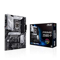 ASUS Prime Z590-P 게임 메인보드 소켓 Intel LGA 1200(Intel Z590 ATX PCIe 4.0 3x M.2 USB 3.2 Gen 2x2 Thunderbolt 4) -10641, 인텔 Z590