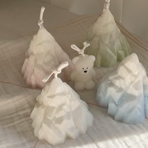 빙하 겨울 인테리어 크리스마스 선물 소품 캔들, 수선화, 라임