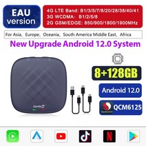 카링킷 무선안드로이드오토 카플레이 2023 CarlinKit 새로운 업그레이드 Android 12 CarPlay Ai TV Box You, 04 EAU 8G 128G