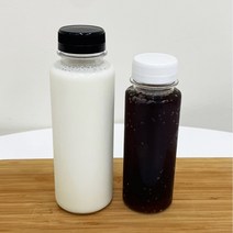 [20개]PET 190 250 300ml 36파이 친환경 원형 쥬스병 밀크티 더치커피 요거트 병, 흰색(36파이), 190ml(20개묶음)