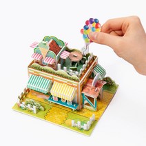 율아트 3D 입체퍼즐 종이모형 건축물 만들기 모음 종이비행기 종이조립 종이입체퍼즐 조립완구 집콕놀이, 건물, 기와집