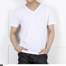 남자 기본 브이반팔 면티셔츠 영캐주얼 심플룩 나들이 남자코디 여름반팔티 티셔츠패션 모던한룩 캐주얼