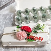 Her1088 비누 카네이션 계란판 용돈 어버이날 스승의날 부모님선물, 2. 10구 계란판+계란캡슐10개