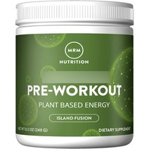 엠알엠 프리-워크아웃 식물성 에너지 아일랜드 퓨전, 1개, 240g