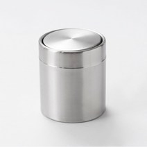 [JAJU/자주] 미니 스텐 스윙 휴지통, 화이트, 1개