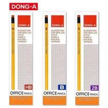 동아 오피스 지우개 연필 1타(12본), 2B, 12개