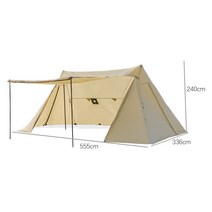 패스트캠프 원터치텐트 메가스위트 원터치텐트 차박텐트, 베이지 쉼터 550*335, 5-8