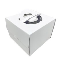 4373. 쉬폰케익박스(상.백색18cm) - 2호 (1개)