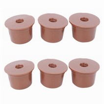 캡슐커피머신추천 캡슐 커피머신 호환 커피 머신 가정용 업소용 caffitaly 용 36pcs 리필 가능한 스푼 브러시 포드가있는 재사용 가능한 필터 고품질, 6개