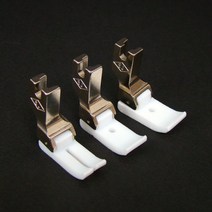 오렌지미싱 상아 테프론노루발 플라스틱 PVC뿔 공업용 재봉틀, 1개, 통바닥형(9-12H)