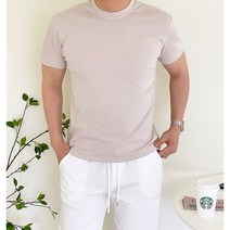 더유니크제이 남자 여름 머슬핏 반팔티 라운드 스티치 스판 슬림 쫄티 6컬러