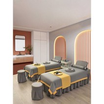 뷰티샵 침대 커버 세트 4종 타투 마사지 병원