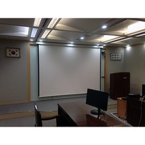 윤시네 고급형 아쿠아매트 150인치 3미터 슬라이딩브라켓형 전동스크린 빔프로젝트 빔스크린, 01) 고급형 프로젝터빔스크린 유선스위치형 150인치