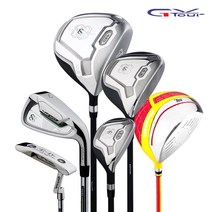 지브이투어 슬링샷 남성 스틸 골프채 풀세트+스윙연습기, 스틸풀세트