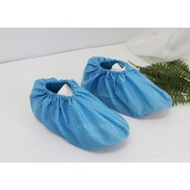 [제전덧신] 방진덧신 1켤레 백색 청색 크린룸용품 토시 슈즈커버 타포린, 화이트