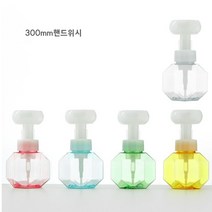 꽃모양 핸드워시 손세정제 리필 디스펜서 공병 300ml, 래드, 1개