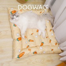 도그웨그 딥슬립 강아지 대형 쿨매트 고양이 여름 쿨방석, 당근
