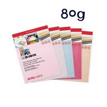 두성 A4 칼라OA팬시페이퍼 80g 25매포장, 25매입, 35 은행색