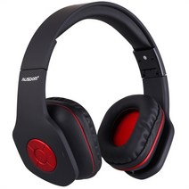 Ausdom AH862 유선 무선 헤드폰 블루투스 헤드셋 핸즈프리 통화 마이크 소프트 귀 머 거리 PC TV 폰용 거대, 01 Black_06 체코