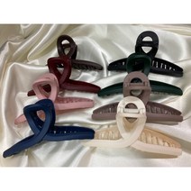 고급 무지 꼬임 집게 빅사이즈 대왕 히트 10cm 올림머리 반묶음 머리핀 수지 헤어핀