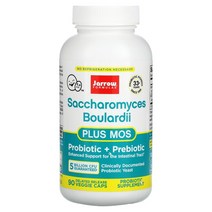 Jarrow Formulas Saccharomyces Boulardii Plus MOS 5 Billion 90 Delayed Release Veggie Caps, 180 Count