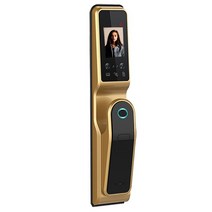 보안 Tuya 앱 와이파이 3D 얼굴 인식 스마트 지문 팜 디지털 도어 잠금. 눈 스캐너