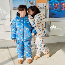 ODA 아스트로스키점퍼 [크림/네이비] S-2XL 키즈 스키패딩