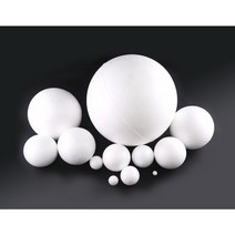 스티로폼공 스티로폼볼 구 알갱이 백구 우드락볼 10mm~200mm, 10mm, 90개