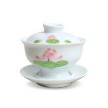 박씨상방 고급 백자 연화문 개완