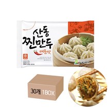 매점만두 트레이 만두 산동 매운찐만두(180g.x6알)+미니간장 증정, 180g, 30팩