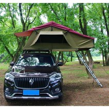 무 가오디 정품 캠핑 전문 루프탑 텐트 아웃도어 셀프드라이브 투어 카 웨건 무료 차박, E. 2-3인(밀리터리 그린) 확장 버전 310x140