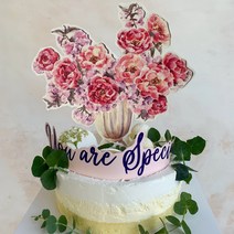 파티봉봉 플라워 꽃토퍼 나이가뭐가중요 환갑 정년퇴직 결혼10주년이벤트 상견례 케이크 토퍼, (you are special), 토퍼+ACC SET