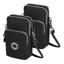 일상공감 폰켓백+폰스터치 크로스백, 2개, 폰켓백 블랙