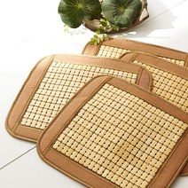 라뽐므 3D 에어매쉬 보더 마작방석 45x45 4p, 혼합 색상